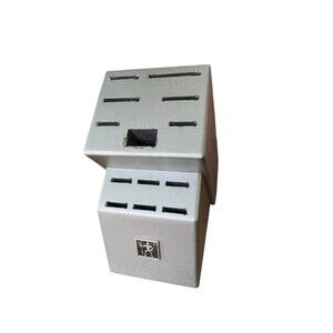 J.A. Henckles Empty Knife Block Gray 13 Slots Kitchen Storage